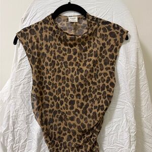 Abercrombie & Fitch Leopard Paloma Mesh Top